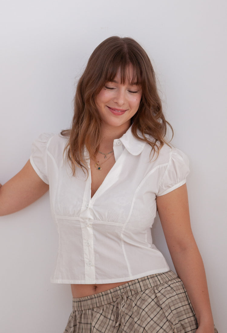 Rosy Puff Blouse